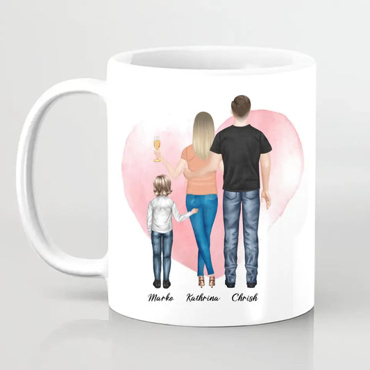 Wir sind Familie - personalisiertes Geschenk - Tassen