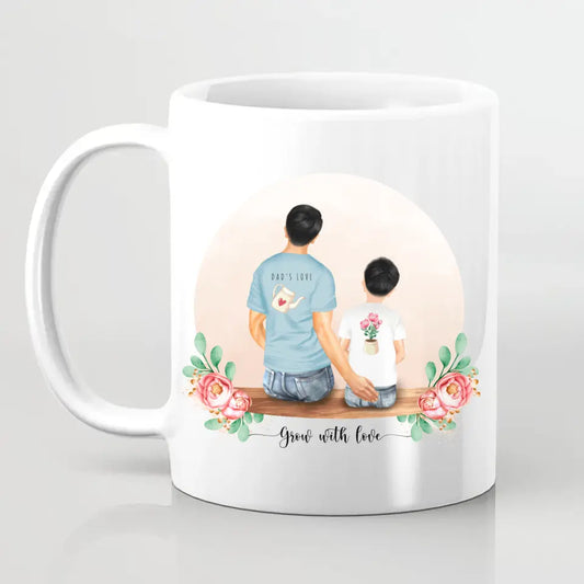 Vater und Sohn - Personalisiertes Geschenk - Tassen