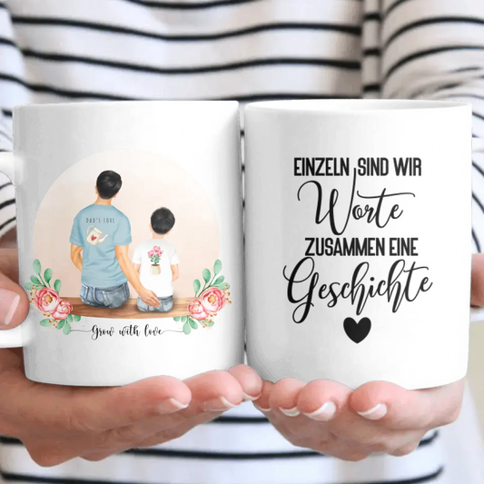 Vater und Sohn - Personalisiertes Geschenk - Tassen